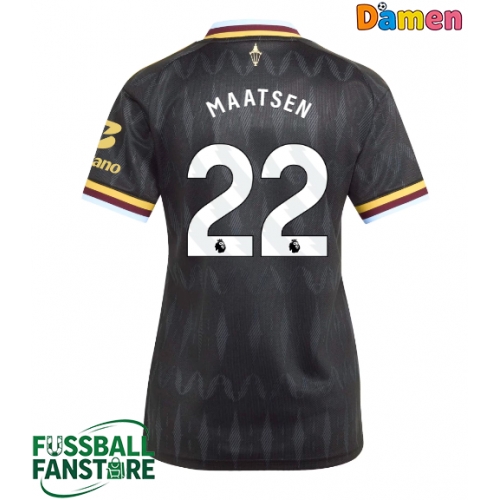 Aston Villa Ian Maatsen #22 Replik Auswärtstrikot Damen 2026-27 Kurzarm